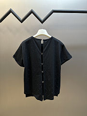 Chanel t-shirt with rhinestones black - 4