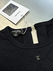 Chanel t-shirt with rhinestones black - 3