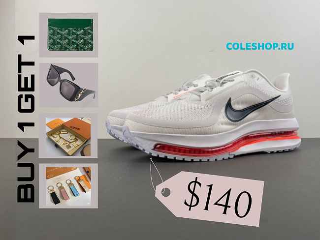 Nike Air Zoom Pegasus Premium Summit White Bright Crimson HQ2593-101 - 1