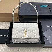 YSL women's handbag lambskin white 24×18×5.5cm - 1