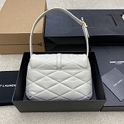 YSL women's handbag lambskin white 24×18×5.5cm - 6