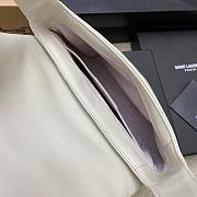 YSL women's handbag lambskin white 24×18×5.5cm - 3