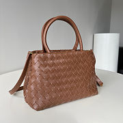 Bottega Veneta Vintage Brown Intrecciato Leather 28x18x13cm - 2