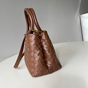 Bottega Veneta Vintage Brown Intrecciato Leather 28x18x13cm - 3