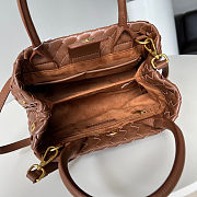 Bottega Veneta Vintage Brown Intrecciato Leather 28x18x13cm - 6