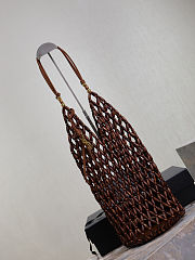 YSL bucket bag crafted withwood brown 14×43×14cm - 5
