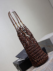 YSL bucket bag crafted withwood brown 14×43×14cm - 4