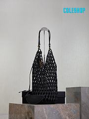 SAINT LAURENT Jamie quilted suede shoulder bag black 34×41×5cm - 1