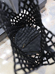SAINT LAURENT Jamie quilted suede shoulder bag black 34×41×5cm - 5