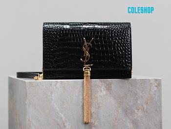 YSL Mini Clutch Bag in Gold and Black 19x12.5x4cm