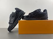 Louis Vuitton LV trainer all black - 3