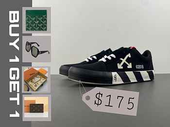 OFF-WHITE Vulc Low Black OMIA085E183510011000