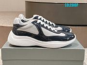 Patent leather and technical fabric Prada America's Cup sneakers - 1