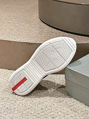 Patent leather and technical fabric Prada America's Cup sneakers - 6