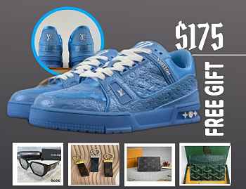 LV Trainer Sneaker blue 1AHTB3