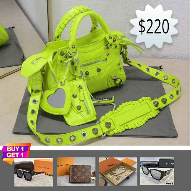 Balenciaga Neo Cagole XS Fluo Yellow 26*13*18 cm - 1