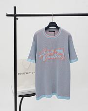 LV new dolphin wool short-sleeved T-shirt - 5