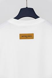 LV Bedroom oil painting graffiti print short-sleeved T-shirt - 4