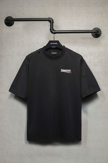  Balenciaga masking paper green tape short-sleeved T-shirt