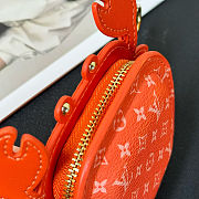 LV red crab keychain - 6