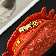 LV red crab keychain - 3