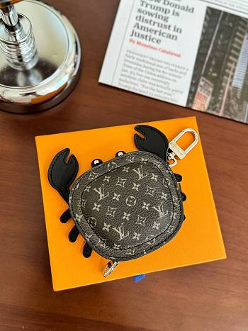 LV brown crab keychain