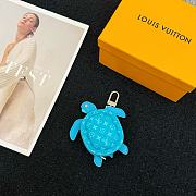 LV Blue turtle keychain - 5