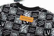 LOUIS VUITTON 2025 New Classic Checkerboard Print Short-Sleeved Crewneck - 2