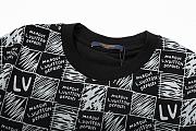 LOUIS VUITTON 2025 New Classic Checkerboard Print Short-Sleeved Crewneck - 3