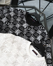 LOUIS VUITTON 2025 New Classic Checkerboard Print Short-Sleeved Crewneck - 6