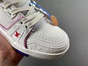  Louis Vuitton LV trainer all white pink  - 3