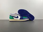 Air Jordan 1 Low Blends Abstract Blocking With Throwback Mavs Colors 553558-147 - 4