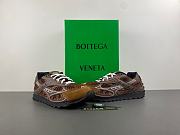 Bottega Veneta Orbit suede-trimmed mesh sneakers brown - 4