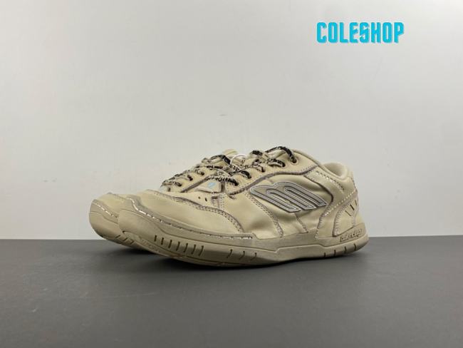 Balenciaga Men’s Hamptons Worn-out Sneaker in Cream - 1