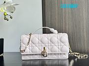 Dior Mini Bag Latte Cannage Lambskin 21x11.5x4.5 cm - 1