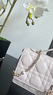 Dior Mini Bag Latte Cannage Lambskin 21x11.5x4.5 cm - 5