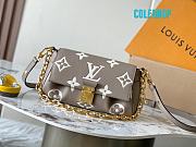 LV Multi Pochette beige brown crossbody bag with designer pattern 24*14*9CM - 1