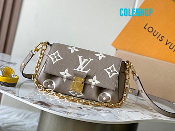 LV Multi Pochette beige brown crossbody bag with designer pattern 24*14*9CM