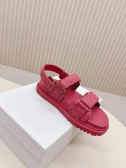 Dior Burgundy Sandals – Sleek & Bold Design - 2
