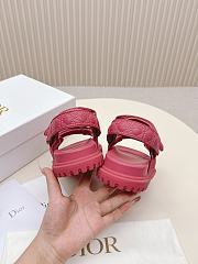 Dior Burgundy Sandals – Sleek & Bold Design - 4
