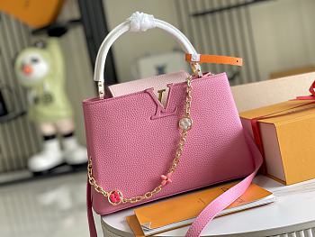 Louis Vuitton Capucines bag dark pink 31.5x20x11 cm