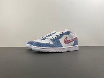Air Jordan 1 Low SE Denim Sequin (GS) HQ2001-400