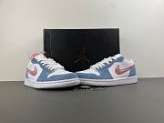 Air Jordan 1 Low SE Denim Sequin (GS) HQ2001-400 - 6