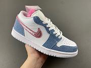 Air Jordan 1 Low SE Denim Sequin (GS) HQ2001-400 - 2
