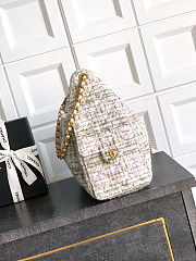 Chanel 25 Hobo bag white 20x 22x12.5cm - 3