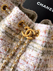 Chanel 25 Hobo bag white 20x 22x12.5cm - 2