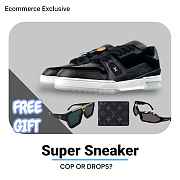 Louis Vuitton LV trainer black and white  - 1