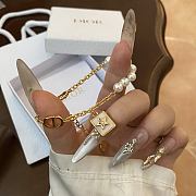 Dior five-pointed star pearl bracelet - 3