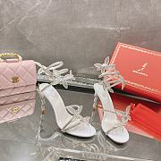 Margot Crystal White Platform Sandal 9.5cm - 5