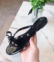 Vaentino jelly bow sandal black - 6